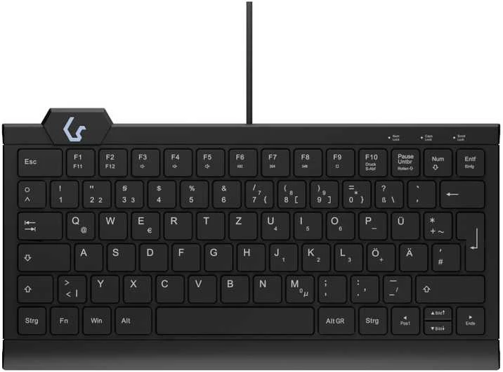 „KeySonic KSK-5010ELC“ (DE) klaviatūra su USB QWERTZ pakaitalu vartotojams
