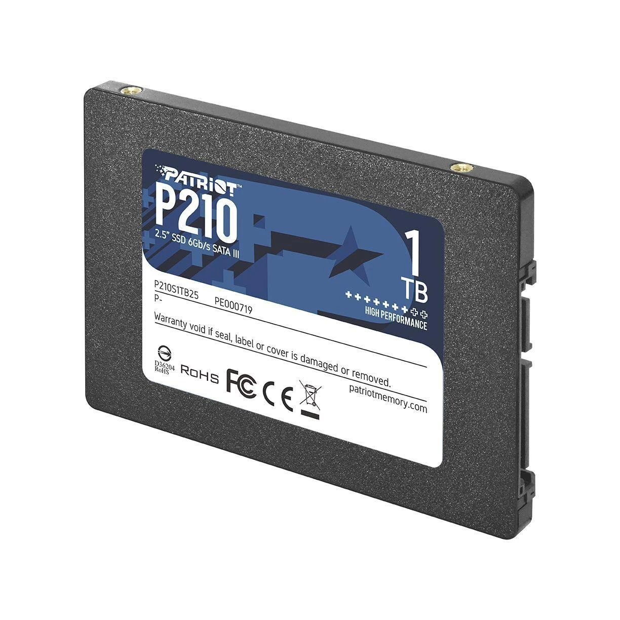 Kietasis vidinis diskas Patriot P210 SSD SATA III 2.5", 1 TB