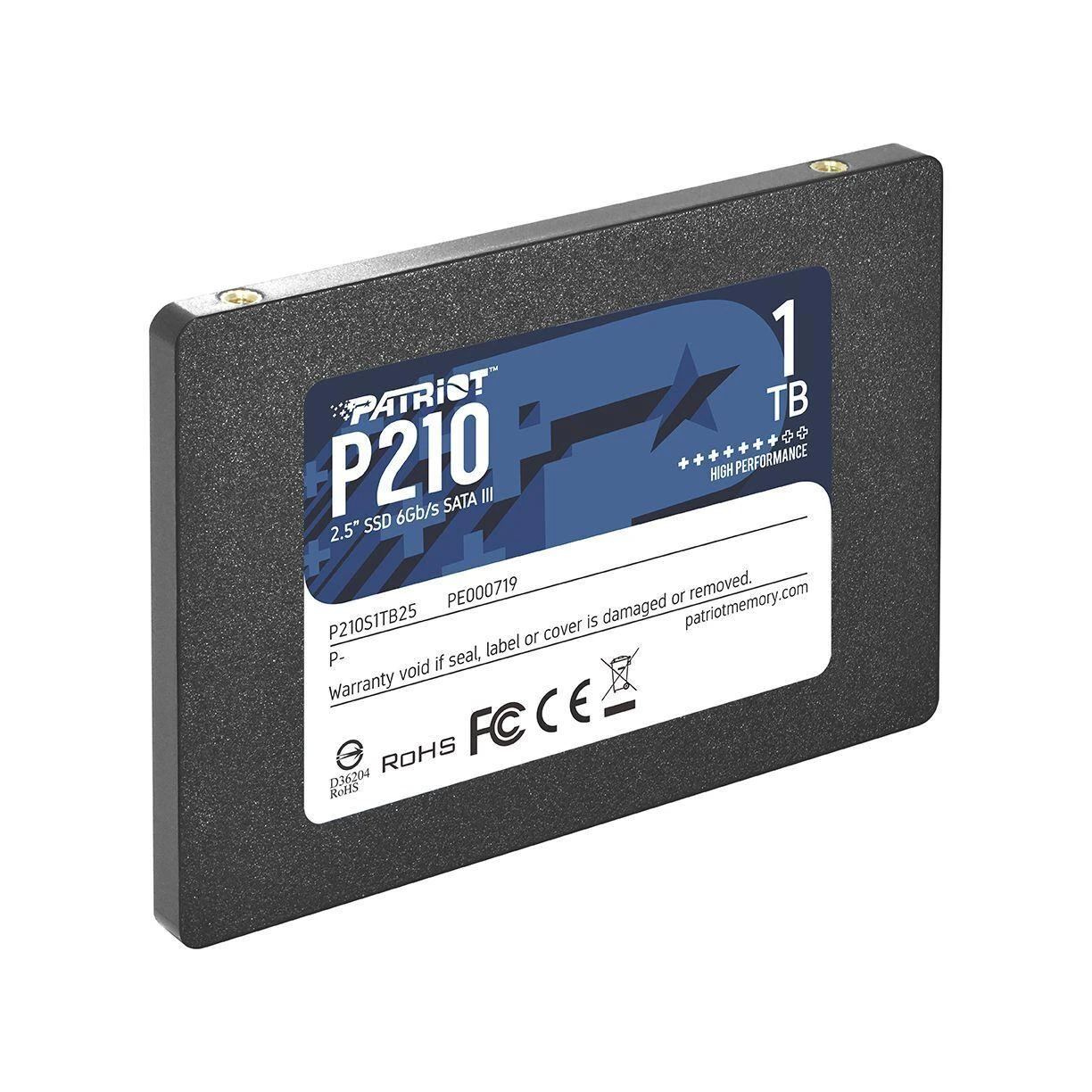 Kietasis vidinis diskas Patriot P210 SSD SATA III 2.5", 1 TB