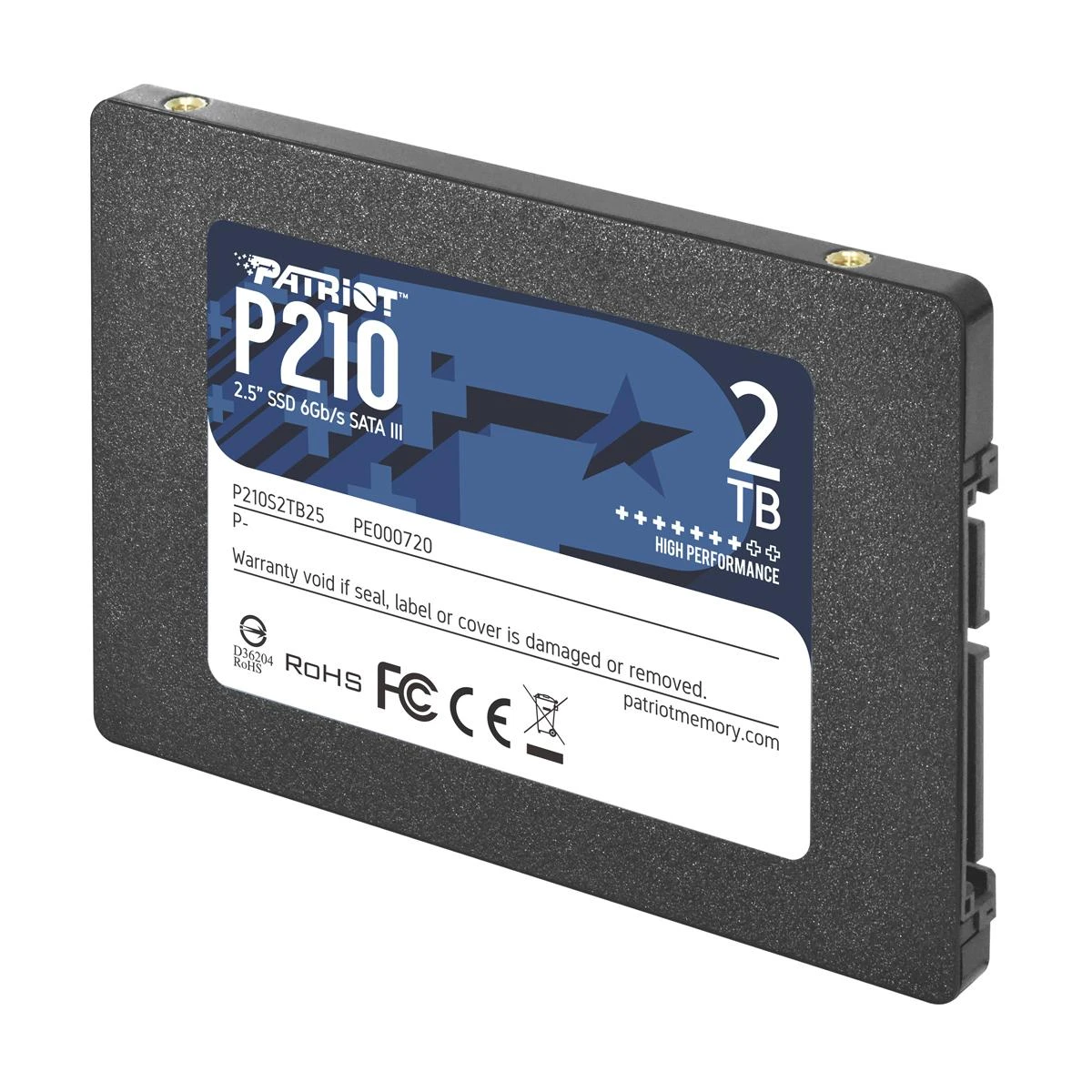 PATRIOT P210 2TB SSD SATA 3 vidinis SSD diskas 2,5 colio