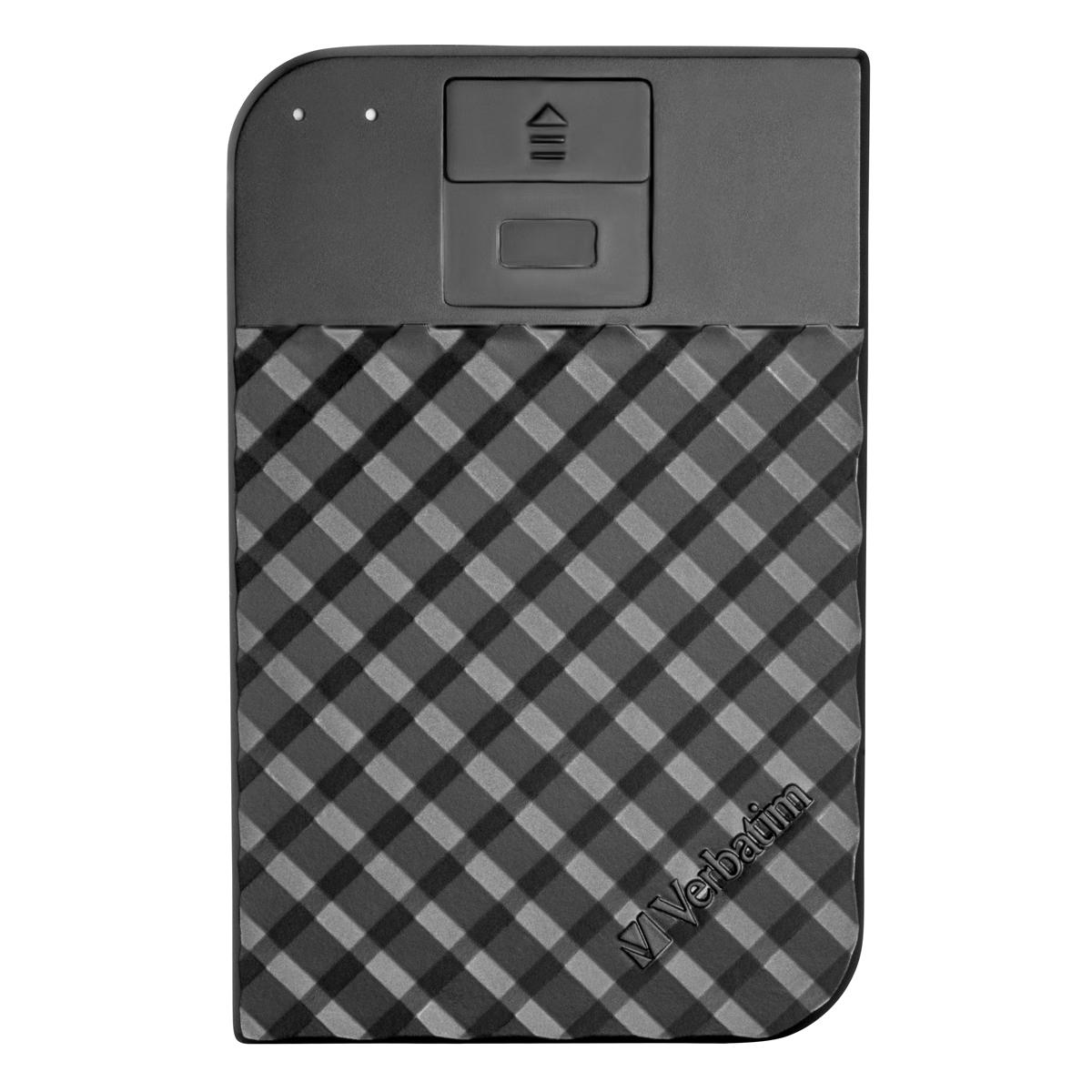 Kietasis diskas Išorinis standusis diskas Verbatim Fingerprint Secure, 2TB, USB Type-C 3.2 Gen 1 (3.1 Gen 1), juodas