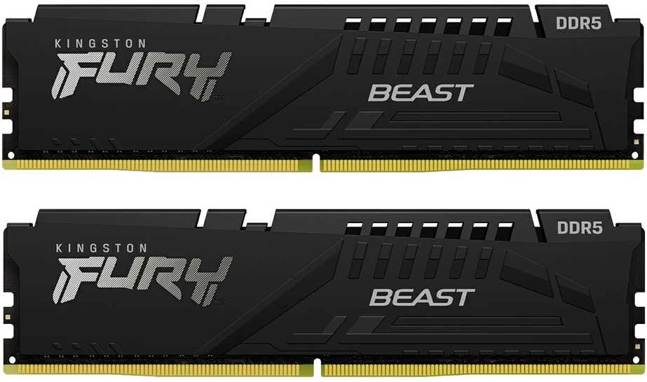 Kingston 64GB 6000MT/s DDR5 CL30 DIMM (2 vnt. rinkinys) FURY Beast Juodas EXPO
