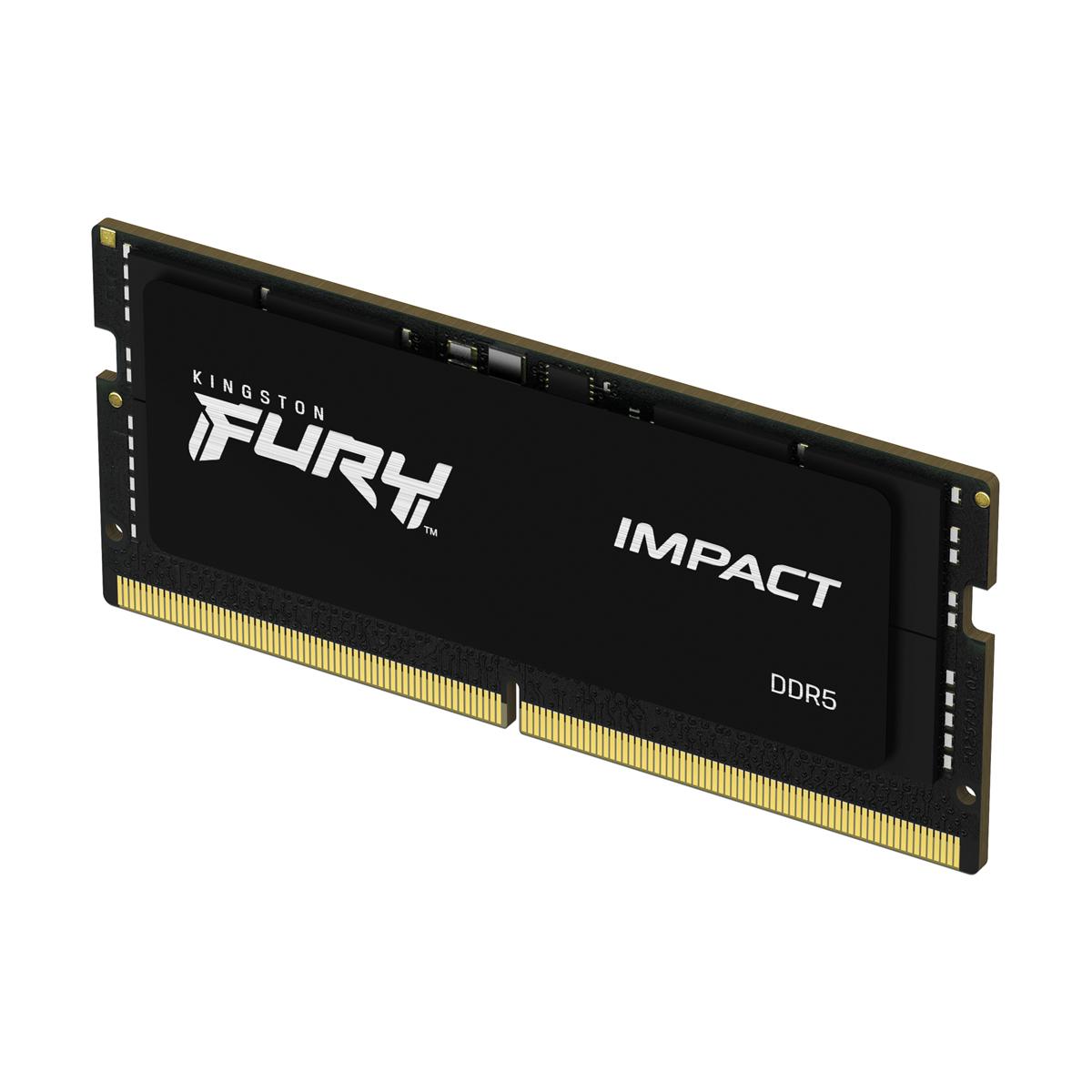 RAM „Kingston KF548S38IBK2-16“ 16 GB 4800 MHz DDR5 CL38 SODIMM (2 vnt. rinkinys) „FURY Impact“ | „Kingston“