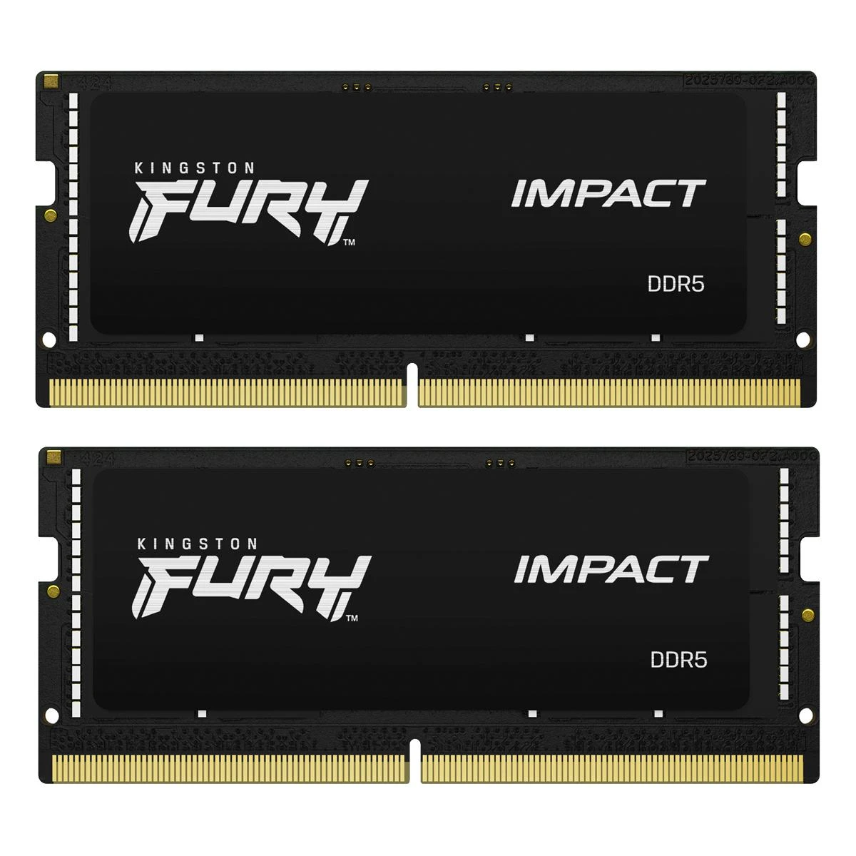 Nešiojamo kompiuterio atmintis KINGSTON 64GB 5600MT/s DDR5 CL40 SODIMM rinkinys iš 2 FURY Impact PnP
