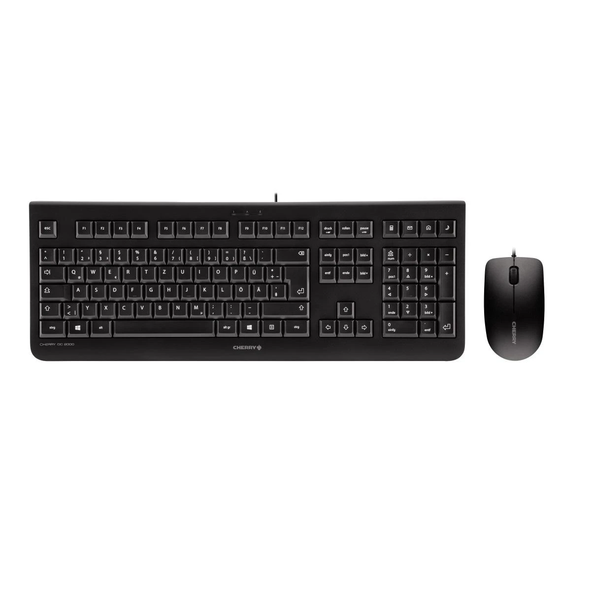 CHERRY DC 2000 klaviatūra USB QWERTZ Vokiečių Juoda