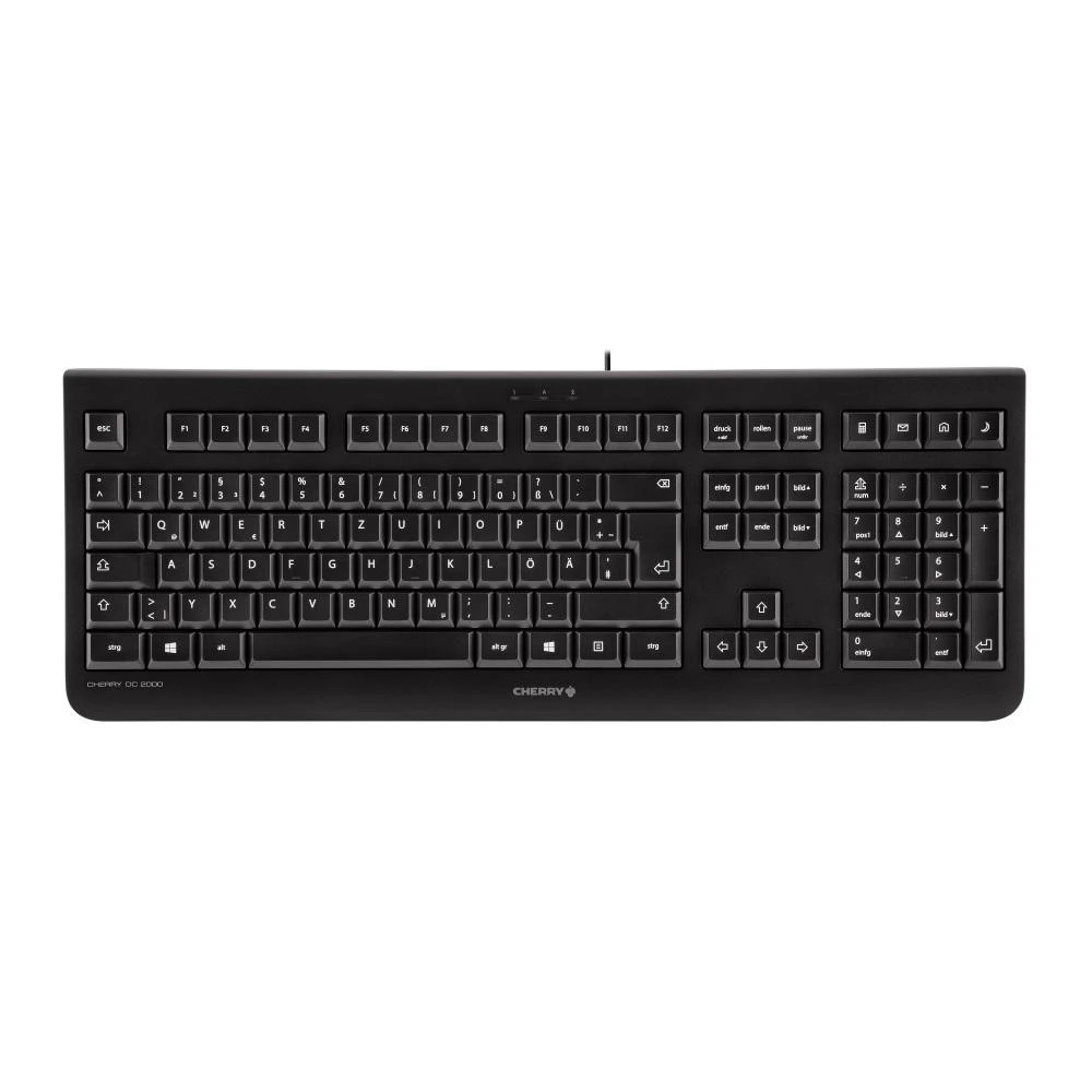 CHERRY DC 2000 klaviatūra USB QWERTZ Vokiečių Juoda
