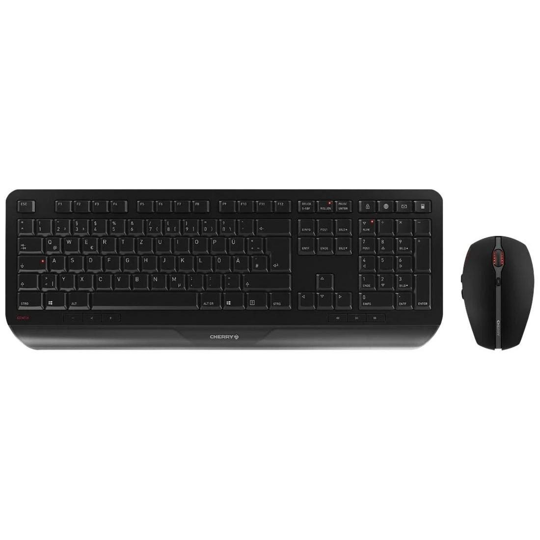 CHERRY GENTIX DESKTOP - Klaviatūra ir pelė - Deutsch - Juodas
