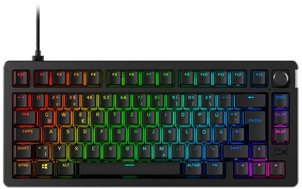 Klaviatūra „Alloy Rise 75 HyperX3“ (JAV)