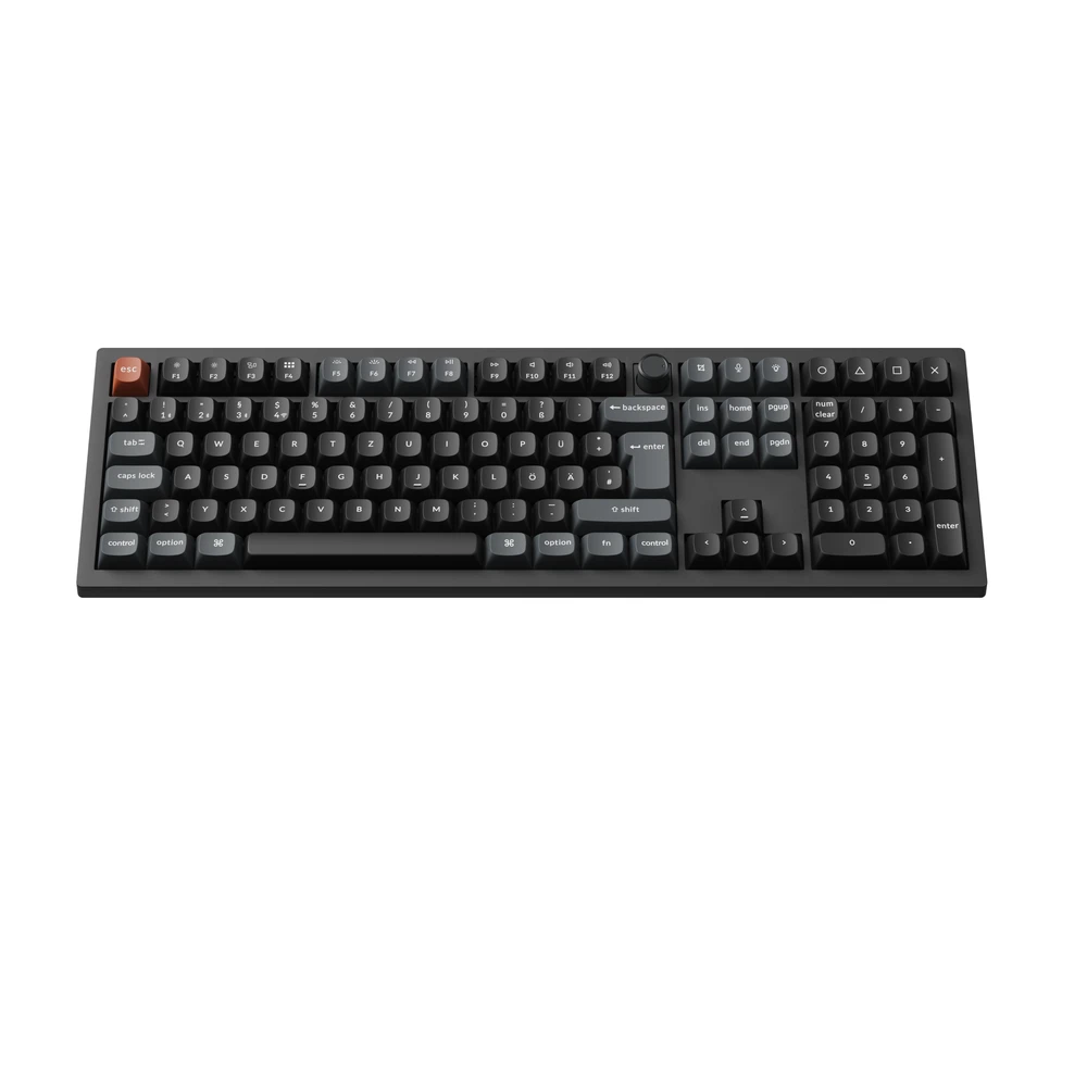 Klaviatūra Keychron Keychron V6 Ultra 8K 100% Bk RGB Raudona H