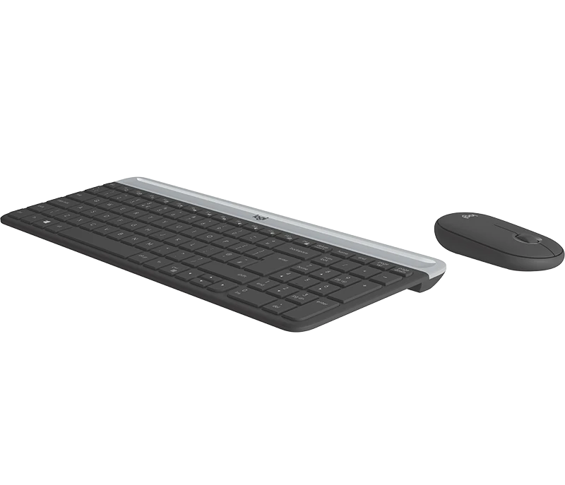 Logitech MK470 Slim Wireless Combo, belaidė klaviatūra ir pelė, DE išdėstymas, Grafito spalvos