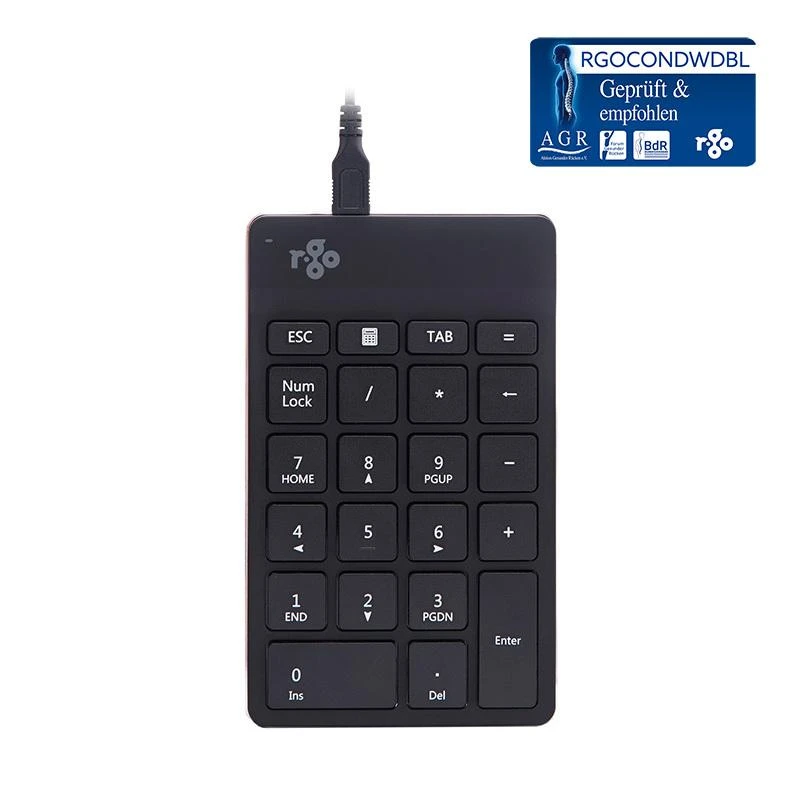 Klaviatūra R Go Tools NUMPAD BREAK su laidu Juodas -