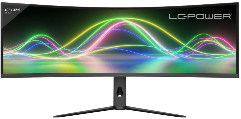 Monitorius LC-Power 124,46 cm (49") LC-M49QCK lenktas VA + DP + 2xHDMI