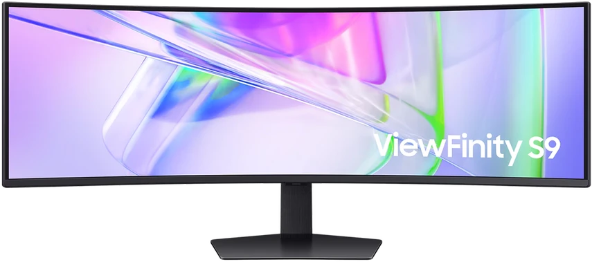 Monitorius - Samsung ViewFinity S9 S49C950UAU 49", Lenktas, Dual QHD, KVM, Juodas