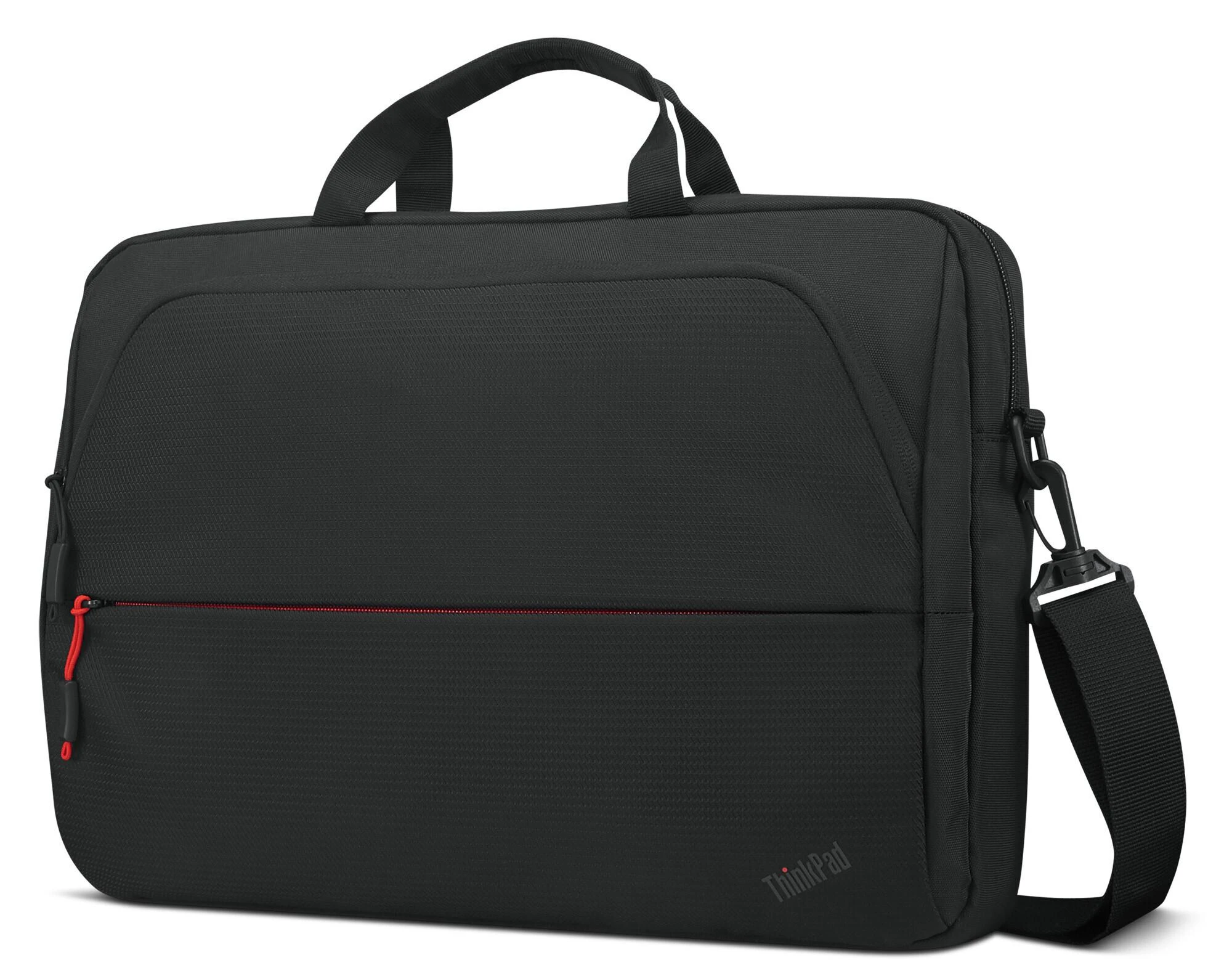 Lenovo | Essential | ThinkPad Essential 15.6" nešiojamas kompiuteris su viršutiniu dėklu (tvarus ir ekologiškas, pagamintas iš perdirbto PET: iš viso 7,5 %; išorė: 24 %) | Tinka iki 16" | Uždaras | Dirželis per petį | Juodas