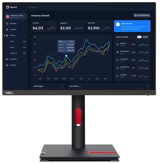 Monitorius „Lenovo ThinkVision T22i“ – 60 Hz | „Full HD“ | 22 colių | IPS | 4 ms