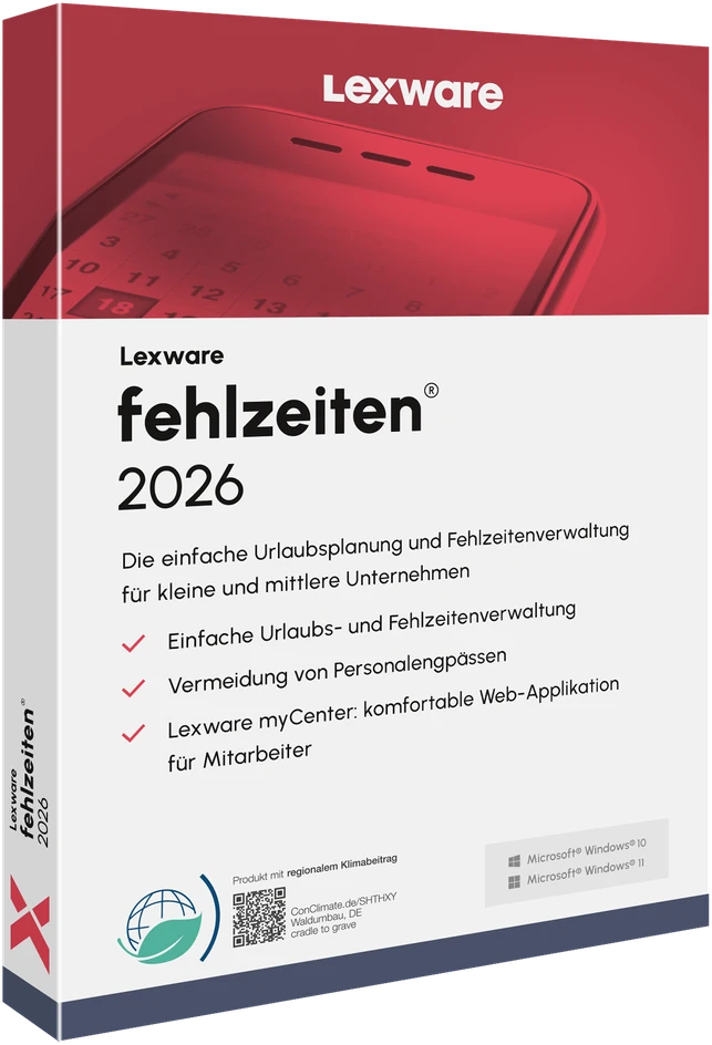 Lexware Fehlzeiten 2026 - 1 Device, ABO - ESD-Download