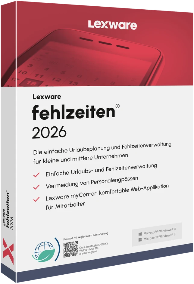 GMBH &amp; CO „Lexware Absence Tracking 2026“ – 1 įrenginys, 1 metai – ESD atsisiuntimas