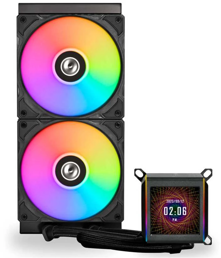 Lian Li Galahad II LCD – Aušinimo blokas su RGB ventiliatoriais