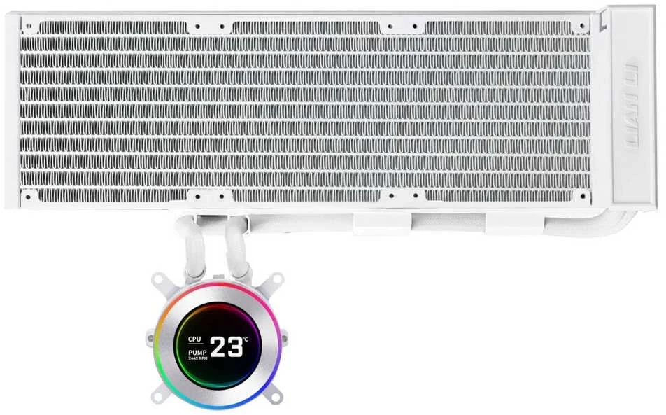 „Lian Li HYDROSHIFT II LCD-C 360“ be ventiliatoriaus ARGB AIO vandens aušinimas – kibiras
