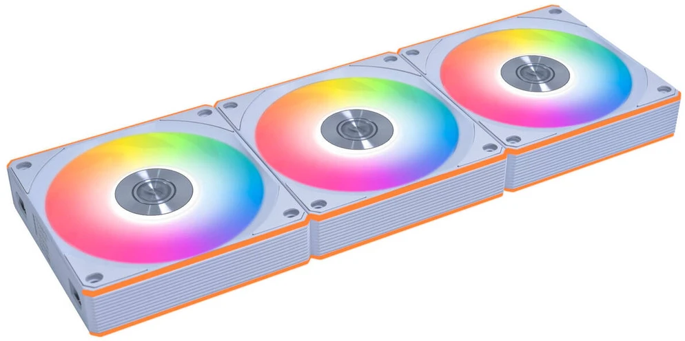 Lian Li UNI FAN CL FLEX belaidis PWM ventiliatorius, ARGB – atvirkštinės mentės, 120 mm, baltas, 3 vnt. komplektas su valdikliu