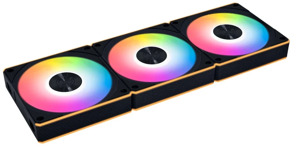 Lian Li UNI FAN CL FLEX Wireless PWM ventiliatorius, ARGB - Reverse Blade, 120 mm, juodas, 3 vnt. komplektas su valdikliu