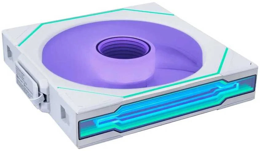 Lian Li 140mm ventiliatorius su violetiniu ir melsvu apšvietimu