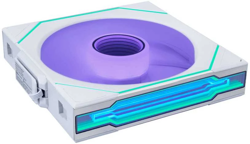 Lian Li UNI FAN 140mm baltas su RGB šoniniu apšvietimu