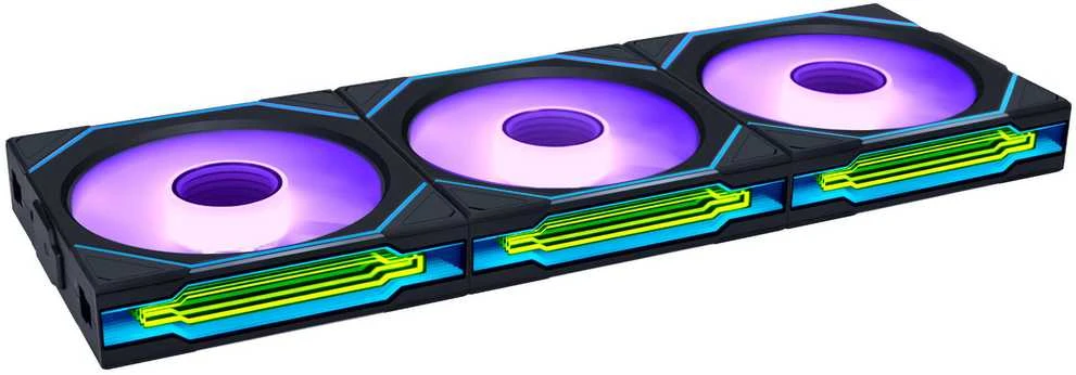Lian Li UNI FAN SL-INF trijų vienetų blokas su RGB apšvietimu