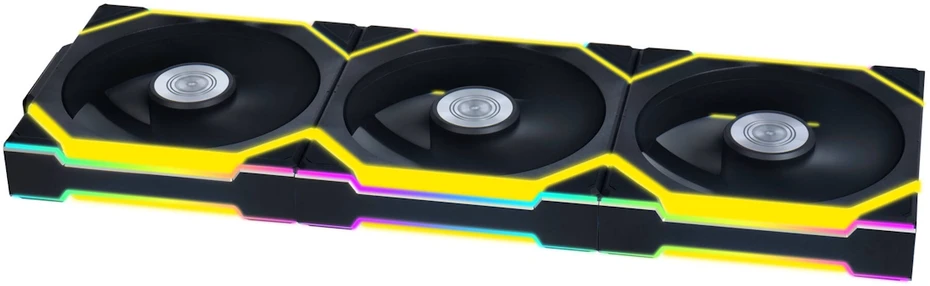 Lian Li UNI FAN SL belaidis ARGB PWM ventiliatorius, 3 vnt. pakuotė su valdikliu - 120 mm, juodas