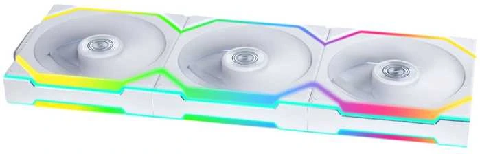 Lian Li UNI FAN SL Wireless ARGB PWM korpuso ventiliatorius, 3er-Pack su valdikliu- Reverse Blade, 120 mm, baltos spalvos