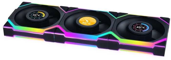 Lian Li UNI FAN SL su integruotais LCD ekranais