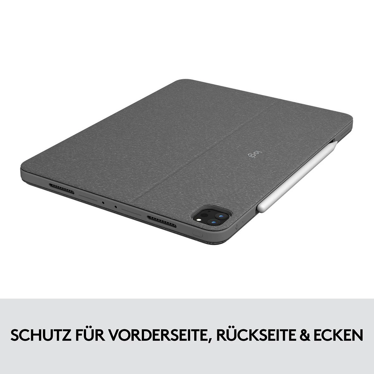 Logitech 920-010142 mobiliojo įrenginio klaviatūra QWERTZ Vokiečių Smart Connector Pilka