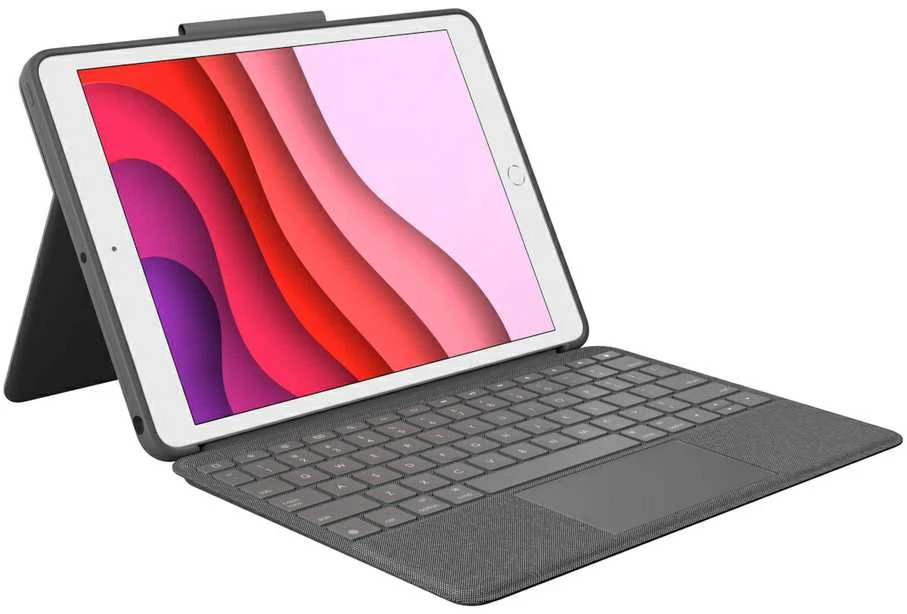 Logitech „COMBO TOUCH“ KIŠENINIS KIŠENINIS „IPAD“ (10 KARTOS) – „OXFORD Pilkas“ – DEU – CENTRAL