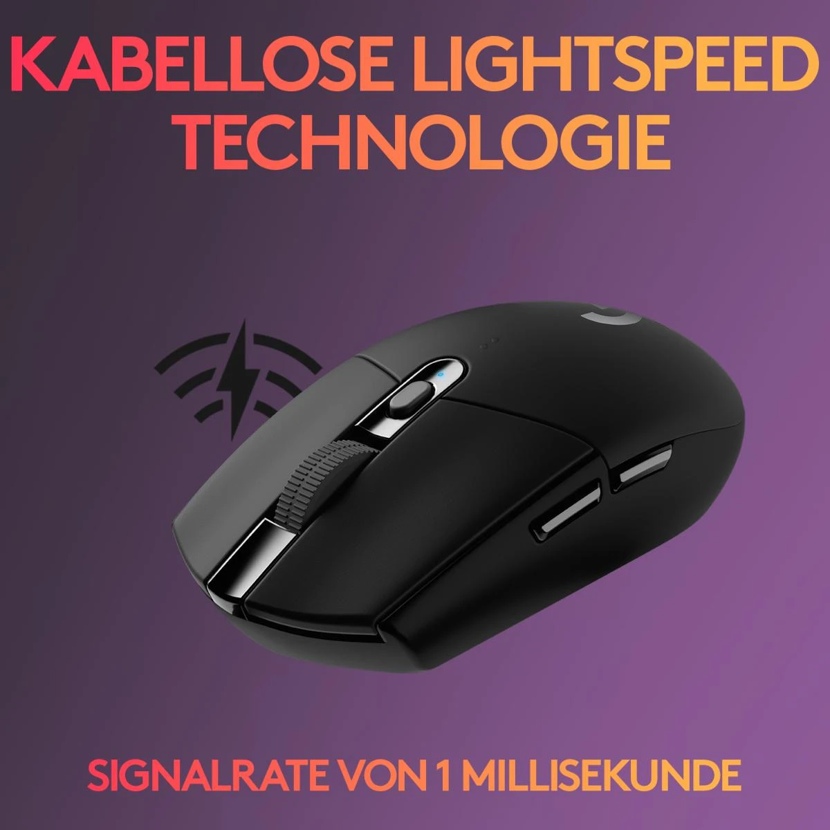 Pelė žaidimams Logitech G305, juodos spalvos