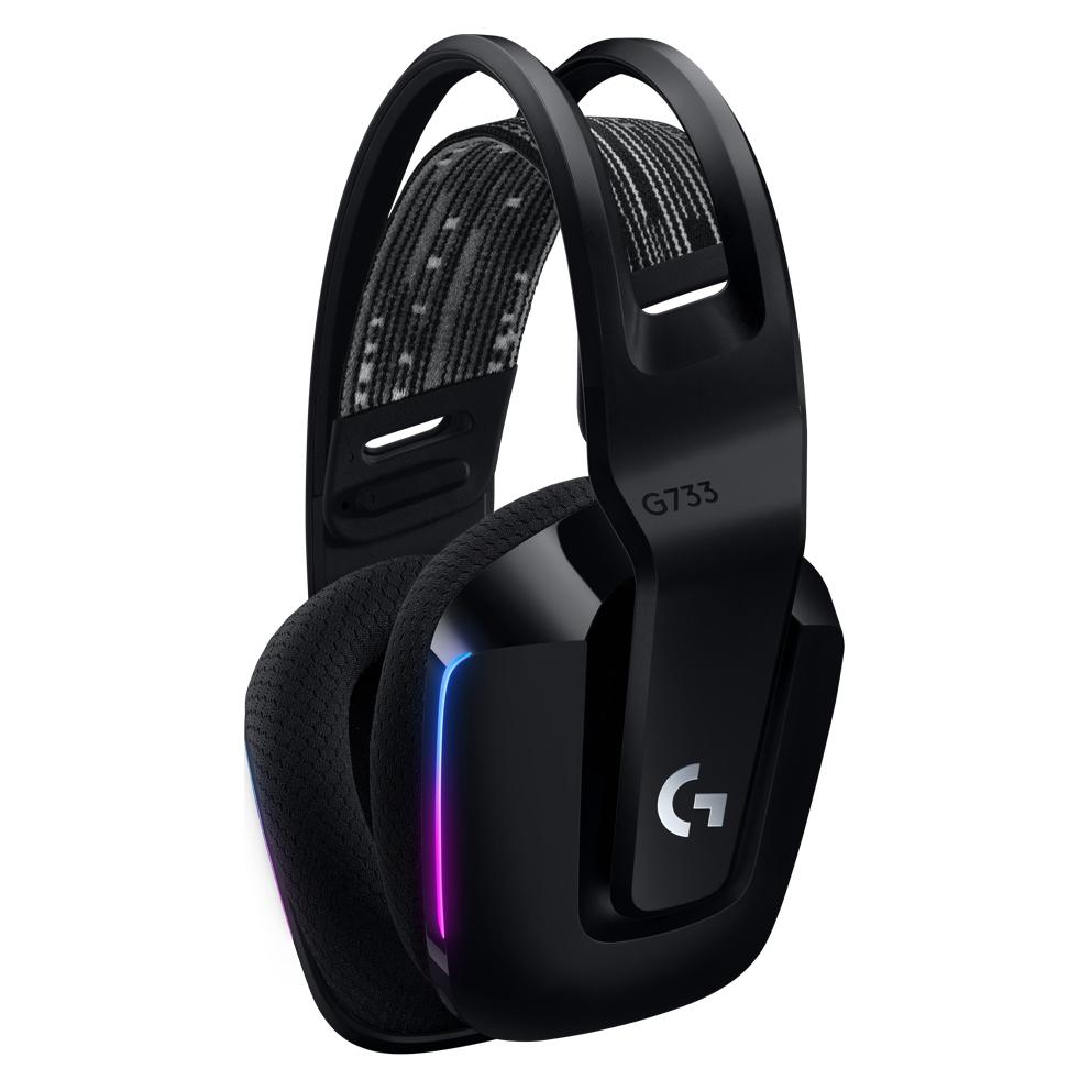 Logitech G733, LIGHTSPEED, RGB, Juodos 