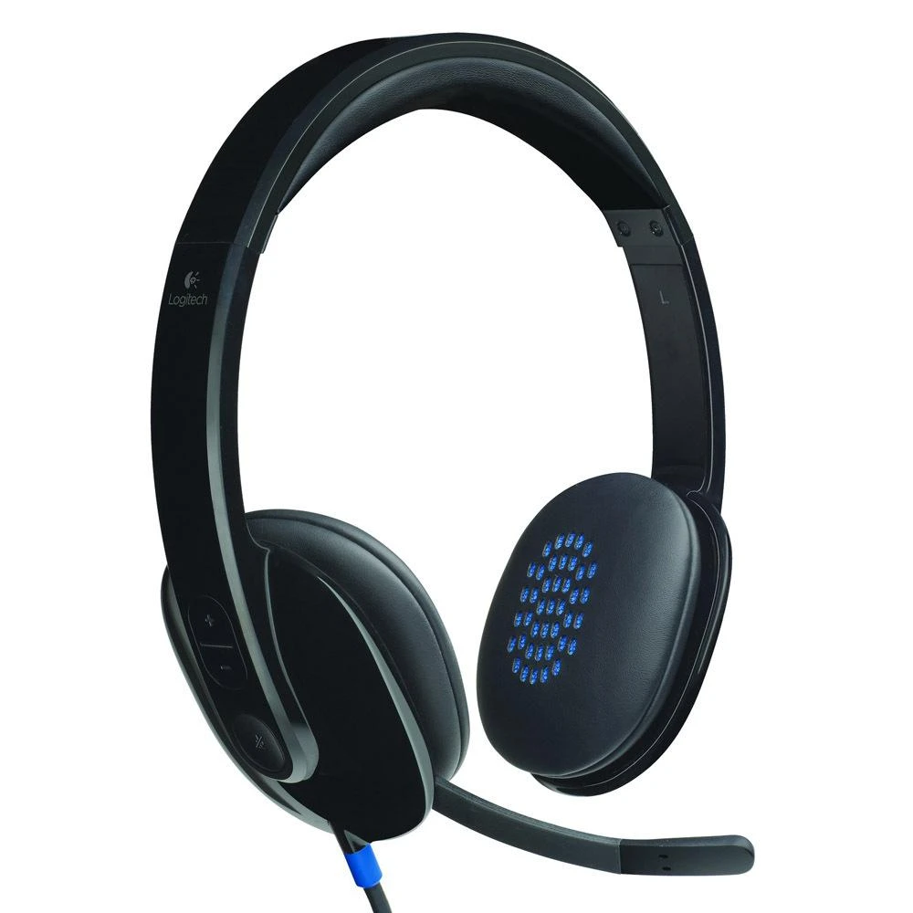 Universalios Ausinės Logitech H540 su USB jungtimi ir triukšmą slopinančiu mikrofonu