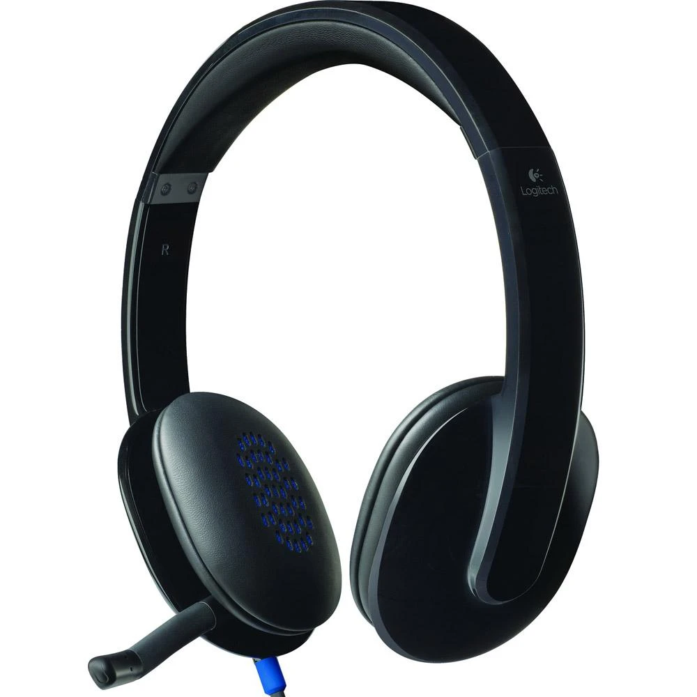 Universalios Ausinės Logitech H540 su USB jungtimi ir triukšmą slopinančiu mikrofonu