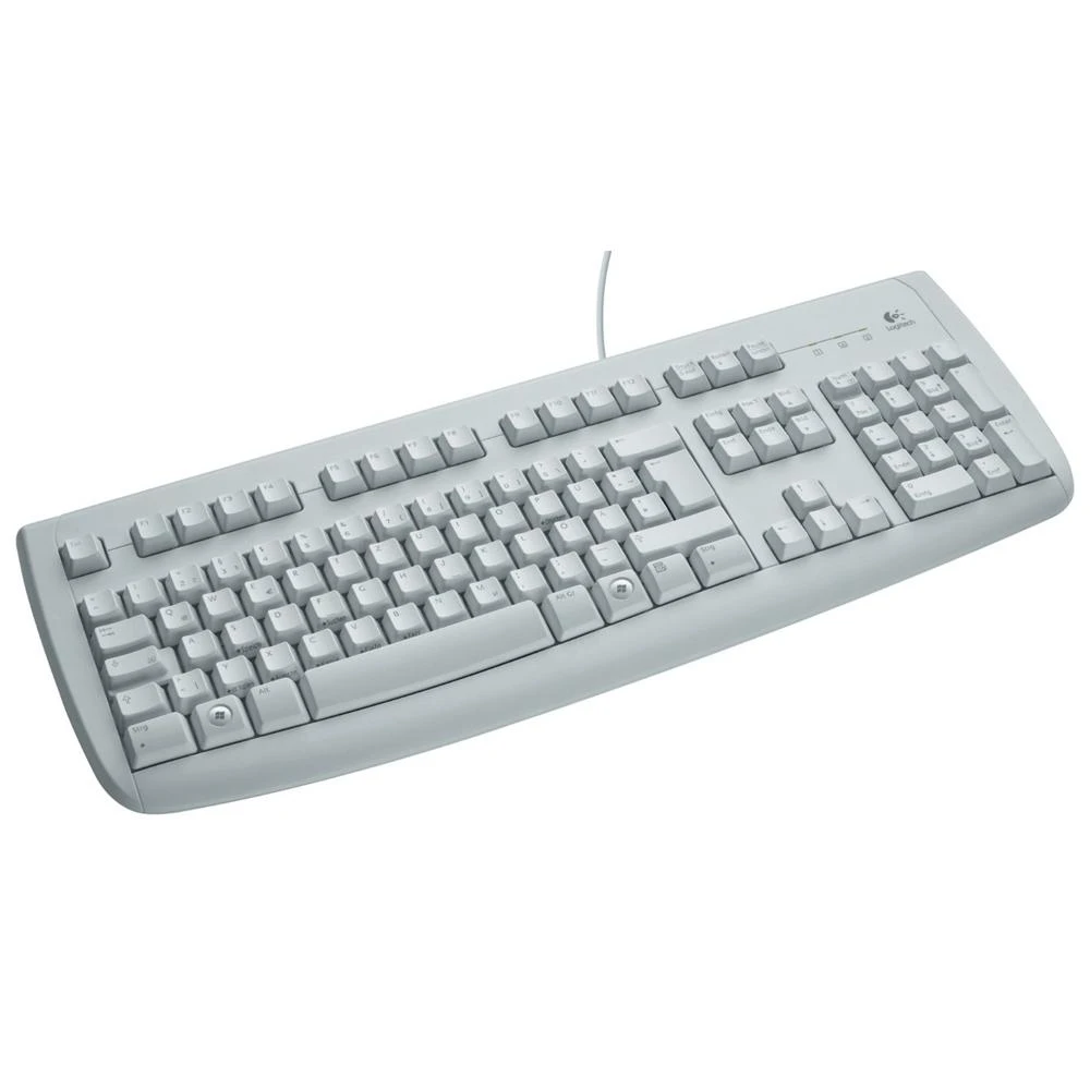 Logitech klaviatūra K120 su laidu, DE išdėstymas, Balta