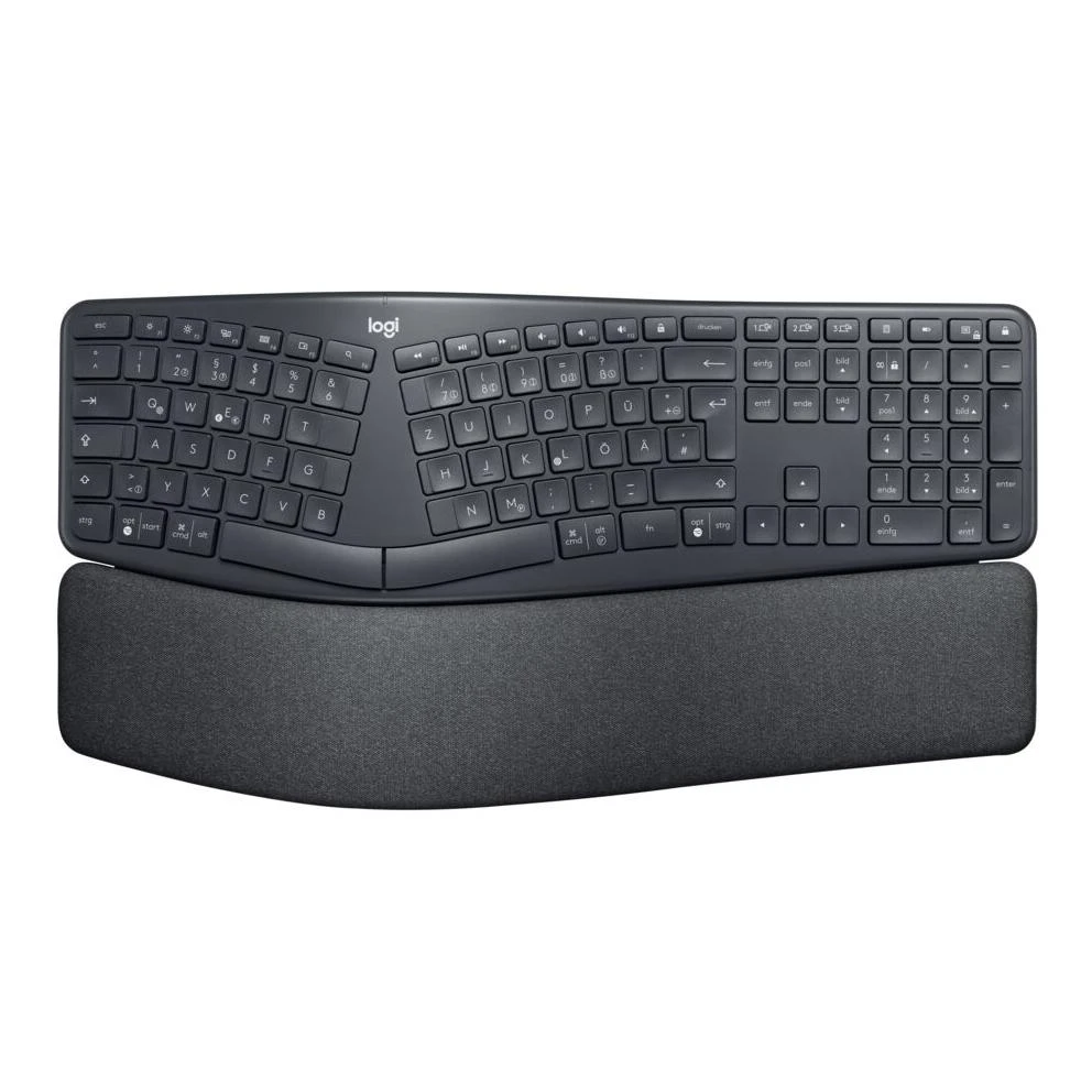 Logitech ERGO K860 belaidė klaviatūra, grafito spalvos, vokiečių kalba (Qwertz)
