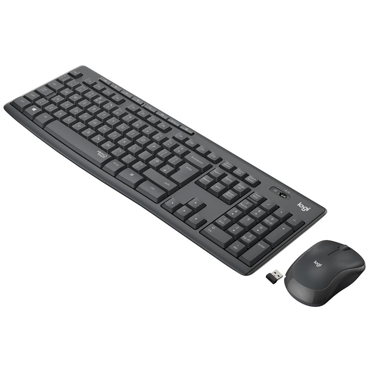 Tyli belaidė Klaviatūra su pele Logitech MK295, DE išdėstymas