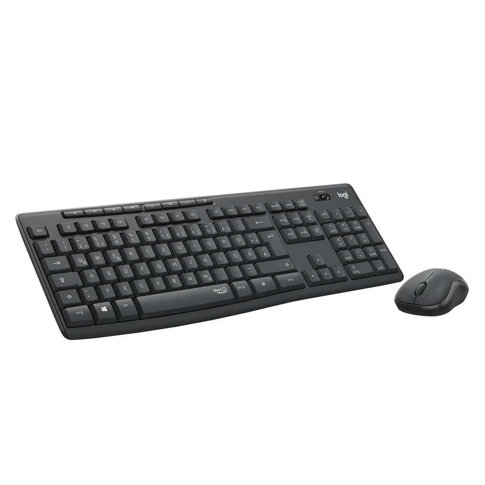 Tyli belaidė Klaviatūra su pele Logitech MK295, DE išdėstymas