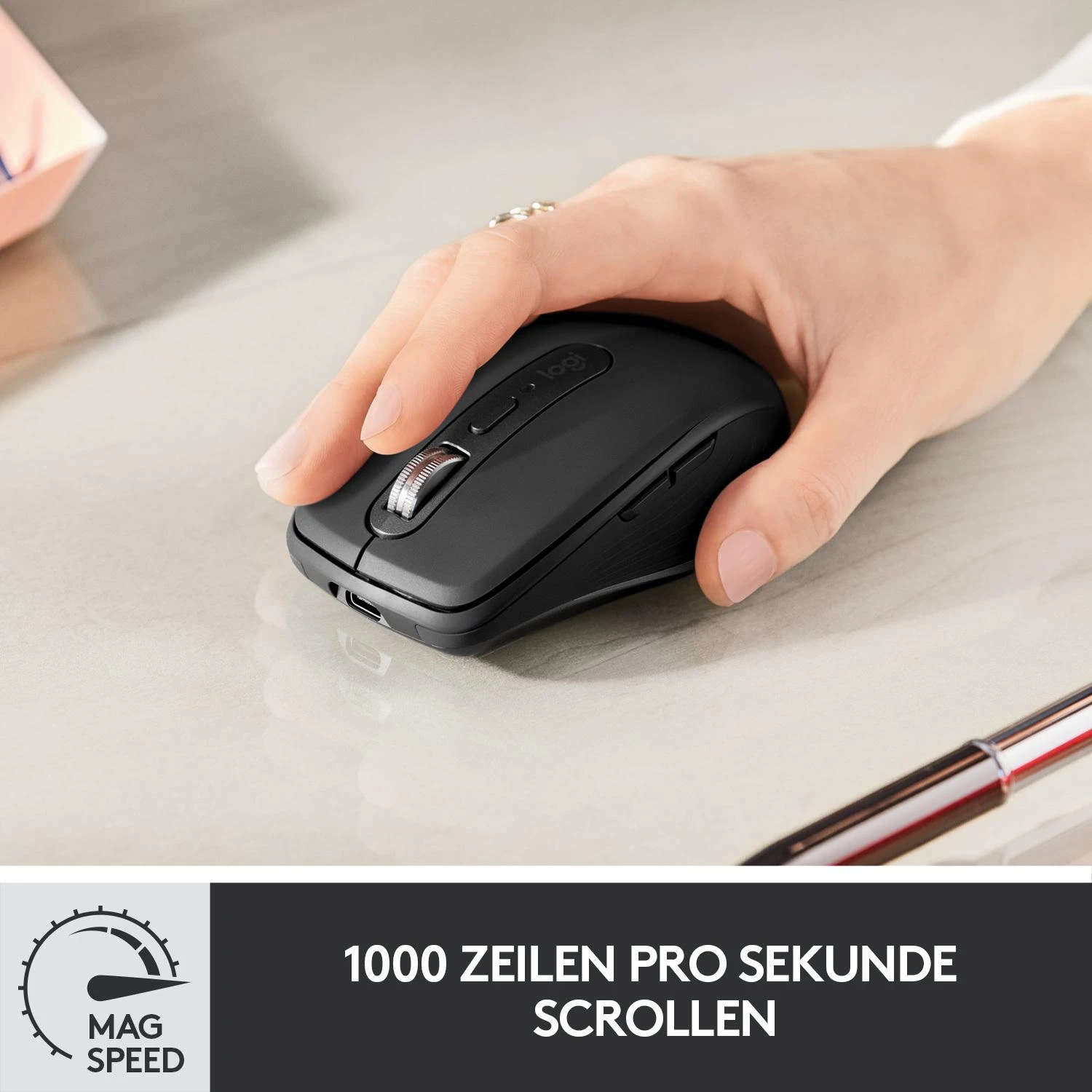 Belaidė pelė Logitech MX Anywhere 3, Juodos spalvos