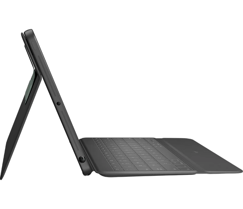 Logitech Rugged Folio mobiliojo įrenginio klaviatūra QWERTZ Vokiečių Grafitas C tipo USB