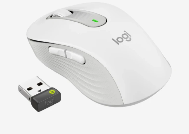 Pelė „Logitech Signature M650 L“ dešiniarankiams skirtas belaidis „Bluetooth 2.4 GHz Bolt USB“ imtuvas, 5 mygtukų