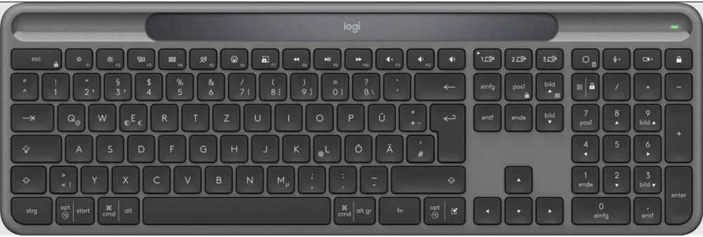 Klaviatūra Logitech Slim Solar + verslui QWERTZ