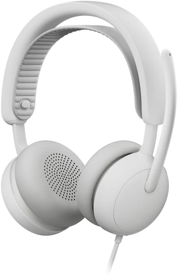 Ausinės Logitech Zone su laidu 2 skirta firm — balta