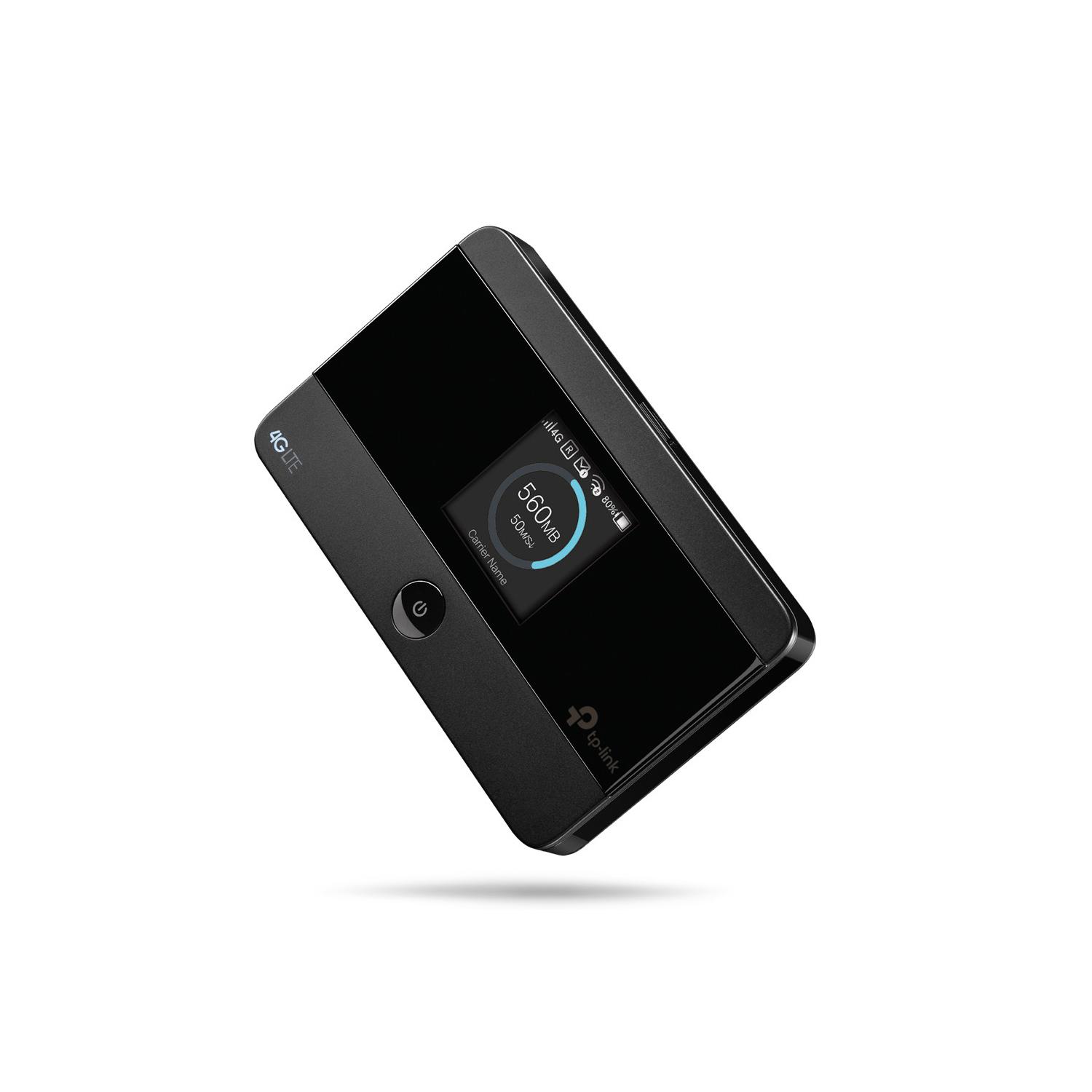 Modemas TP-LINK mobilusis 4G LTE WLAN Maršrutizatorius su integr.4G modemu, SIM kortelės lizdas, 1,4 colio TFT Ekranas, 2550 mAH Akku, Micro SD kortelės lizdas