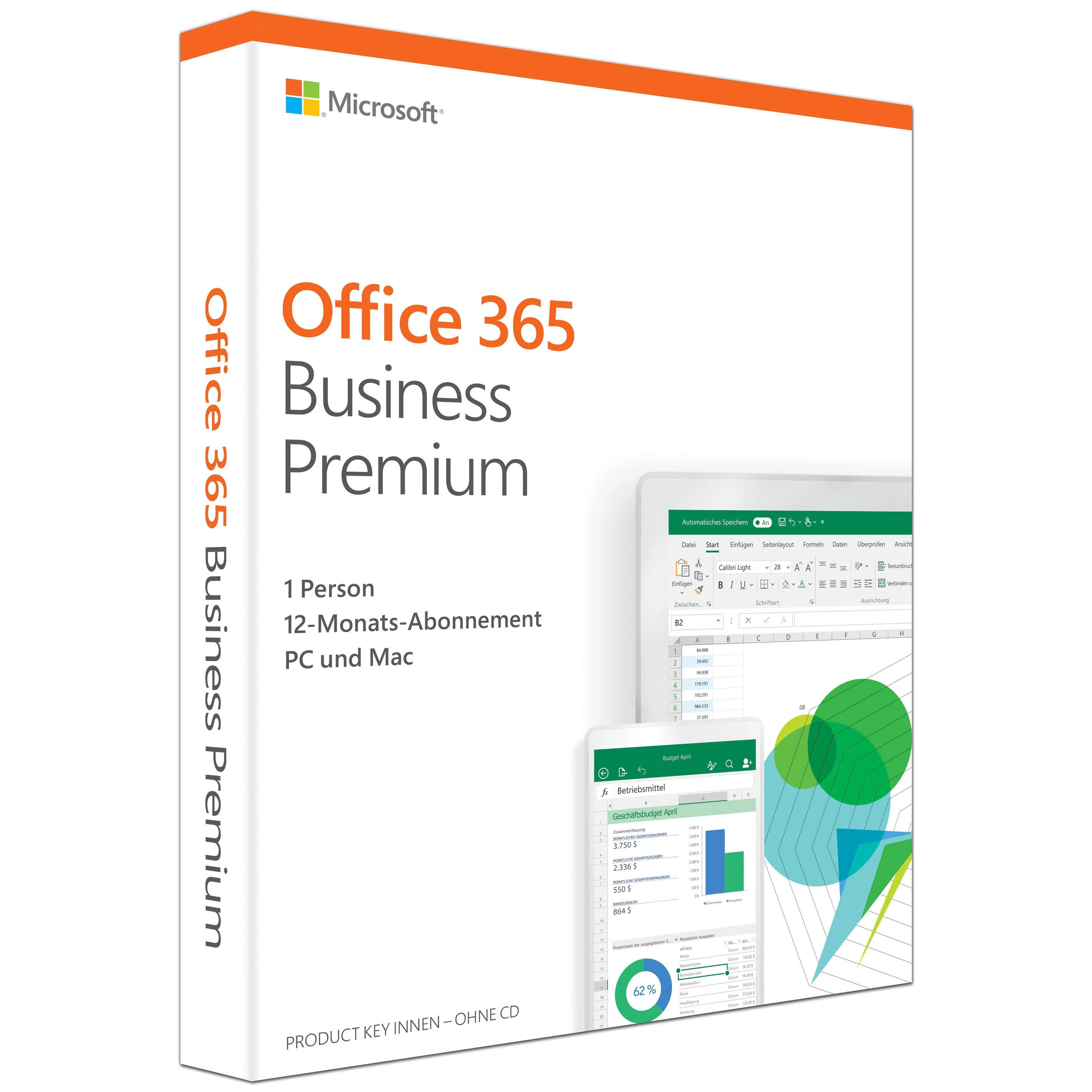 MS ESD Microsoft 365 Business Standard Retail AllLngSub PKLic 1YROonline Eurozone C2R NR