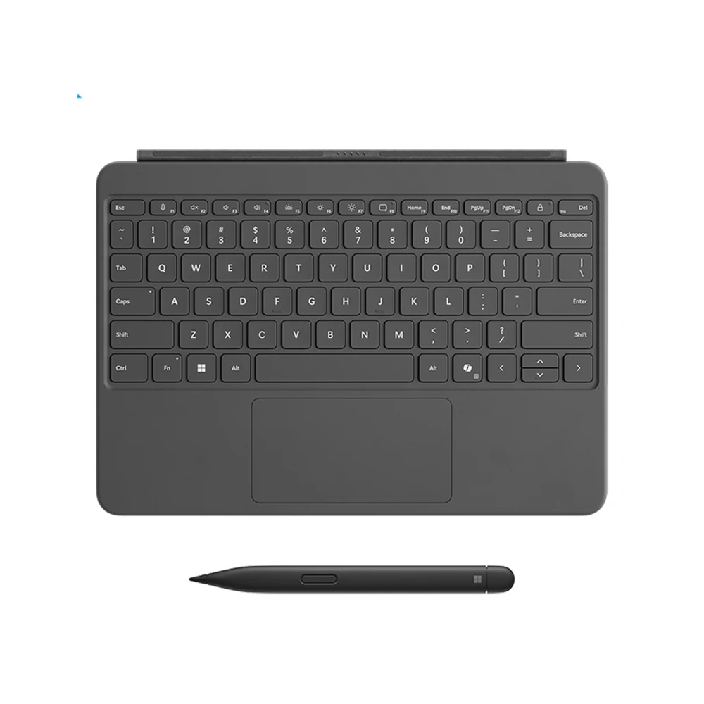 Planšetė „Microsoft Surface Pro 12“ klaviatūra su plonu rašikliu, antracito spalvos - platininė