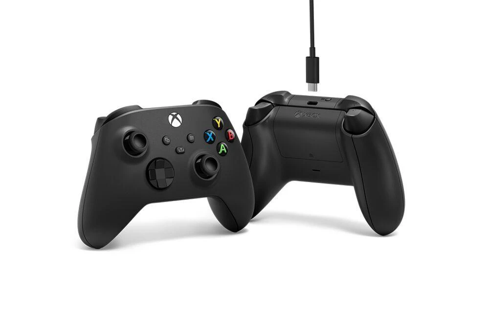 Microsoft XBOX Series belaidis valdiklis su USB-C kabeliu (Carbon Juodas)